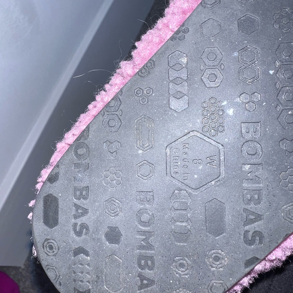 Bombas Sunday Slippers In Mauve Sherpa size 8 - Picture 10 of 10